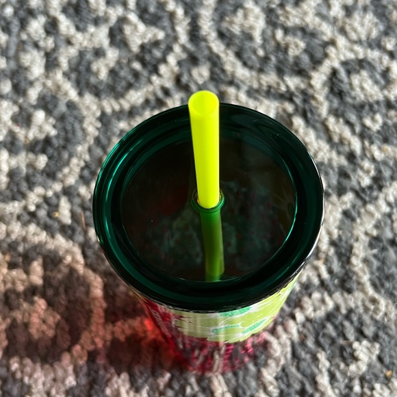 Starbucks Berry Blossoms Glass Cold Cup Tumbler - Picture 4 of 7